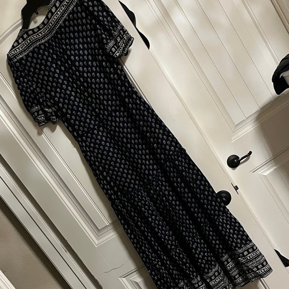 Faherty Midnight Blue and White Maxi Dress - Picture 6 of 8